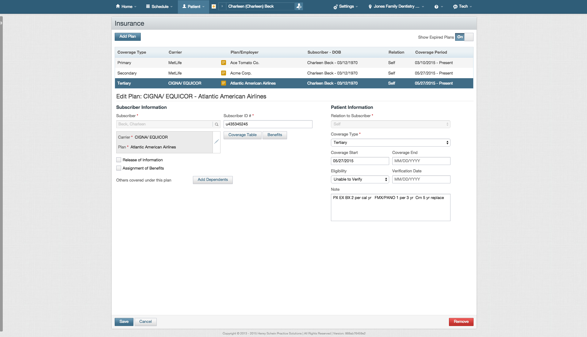 Dental Practice Management Cloud Software Dentrix Ascend